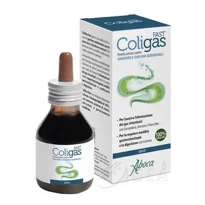 Aboca Coligas Fast Gocce Integratore per il Gonfiore Addominale 75 ml