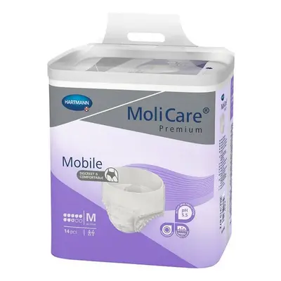 Molicare Mobile Pull Up Notte 8 Gocce Pannoloni per Incontinenza Severa Taglia M 14 pezzi