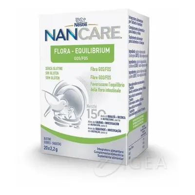 Nestlè Nancare Flora Equilibrium Integratore Benessere Intestinale per Lattanti e Bambini 20 bus