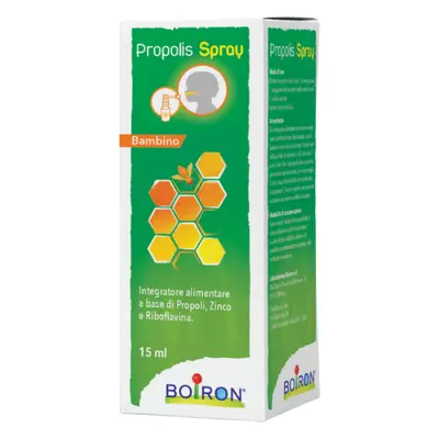 Boiron Propolis Spray per Bambino con Propoli per Mal di Gola 15 ml