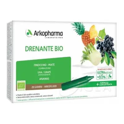 Arkopharma Arkofluidi Integratore drenante Bio 20 Fiale