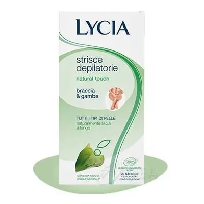 Lycia Cera Naturale Strisce depilatorie per braccia e gambe 20 strisce