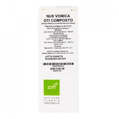 Oti Nux Vomica Composto Gocce 50 ml Soluzione Idroalcolica