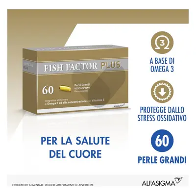 Fish Factor Plus Integratore per il Colesterolo 60 Perle Grandi