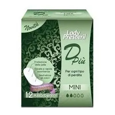 Corman Lady Presteril DPiù Mini Assorbenti anatomici 12 pezzi