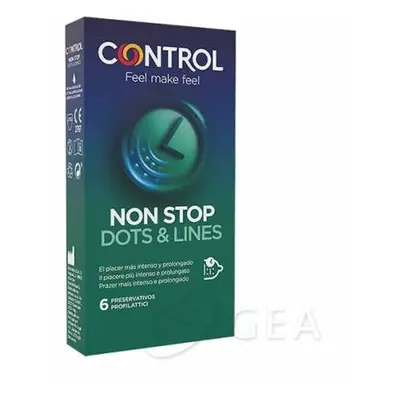 Control Non Stop Dots & Lines Preservativi 6 pezzi