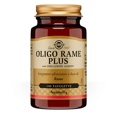 Solgar Oligo Rame Plus Integratore di Rame 100 tavolette