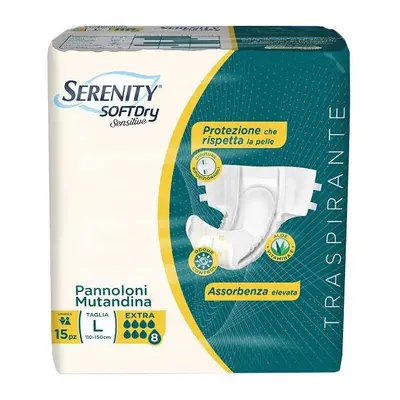 Serenity Pannolone Mutandina SD Sensitive Extra L 15 Pezzi