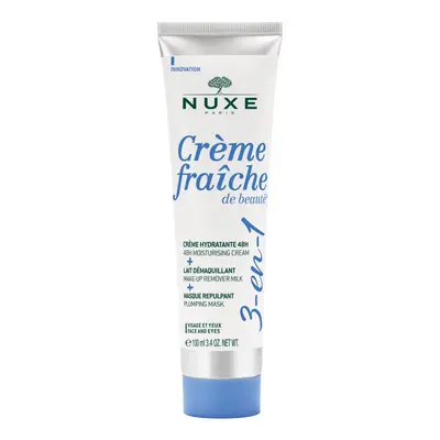 Nuxe Crème Fraîche De Beautè 3-In-1, Idratante 48H, Struccante, Rimpolpante 100 ml