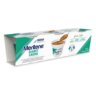 Meritene Diabet Creme Caffè Dessert a Basso Indice Glicemico 3 coppette