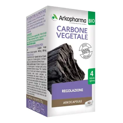 Arkopharma Arko Capsule Carbone Vegetale Bio Integratore per la Digestione 40 capsule