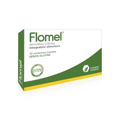 Flomel Integratore Antinfiammatorio a Base di Bromelina 30 compresse