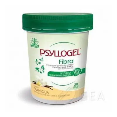 Nathura Psyllogel Fibra Integratore per il Benessere Intestinale Vasetto 170 g Gusto Vaniglia