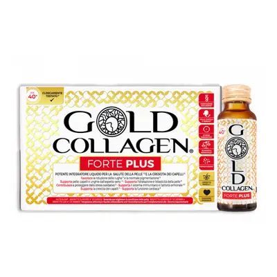 Gold Collagen Forte Plus Integratore Collagene 10 flaconcini