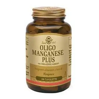 Solgar Oligo Manganese Plus Integratore Antiossidante 100 tavolette