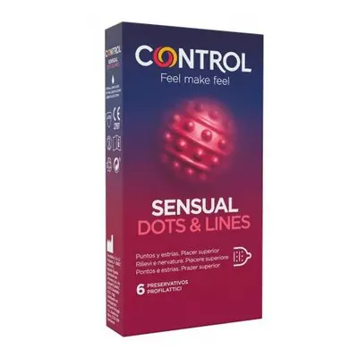 Control Sensual Dots&lines Preservativi 6 Pezzi