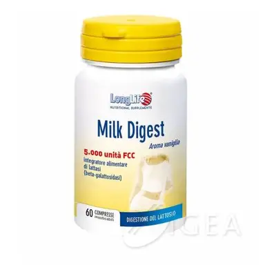 Longlife Milk Digest Integratore Digestione Lattosio 60 capsule