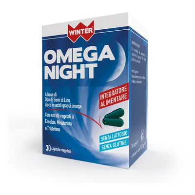 Winter Omega Night Integratore per Sonno e contro Colesterolo 30 Capsule