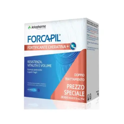 Arkopharma Forcapil Fortificante Cheratina Capelli e Unghie Promo Pack 60 capsule