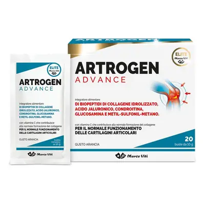 Marco Viti Artrogen Advance Integratore per il benessere articolare 20 Bustine da 10 g