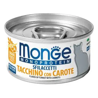 Monge Monoprotein Sfilaccetti Tacchino con Carote 80 g