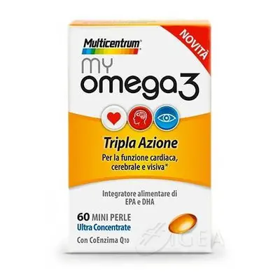 Multicentrum MyOmega3 Integratore di Omega3 EPA e DHA 60 perle