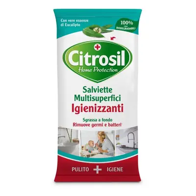 Citrosil Home Protection Salviette Multisuperfici Igienizzanti Eucalipto 40 panni