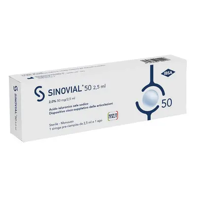 SIRINGA INTRA-ARTICOLARE SINOVIAL ONE ACIDO IALURONICO 2% 2,5 ML