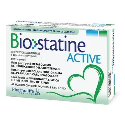 Biostatine Active Integratore per metabolismo dei lipidi 60 Compresse