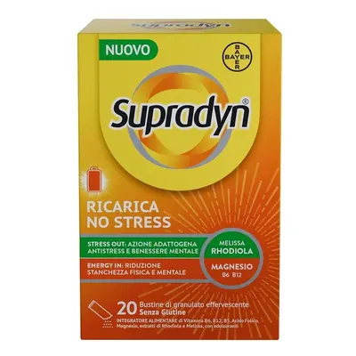 Supradyn Ricarica No Stress Integratore Contro la Stanchezza da Stress 20 bustine