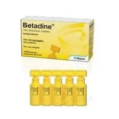 Betadine 10% Soluzione Cutanea 10 Flaconcini Monouso 10 ml