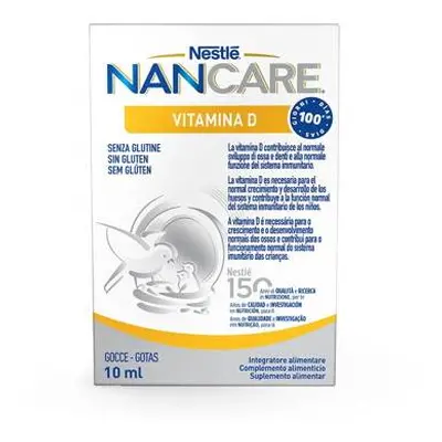 Nestlè Nancare Vitamina D Integratore di Vitamina D per Bambiineni 10 ml