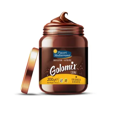 Piaceri Mediterranei Golomix Crema Spalmabile alla Nocciola Senza Glutine 200 g