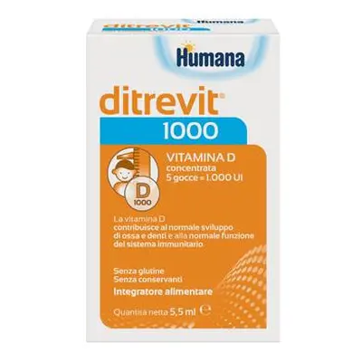 Humana Ditrevit 1000 Integratore di vitamina D 5,5 ml