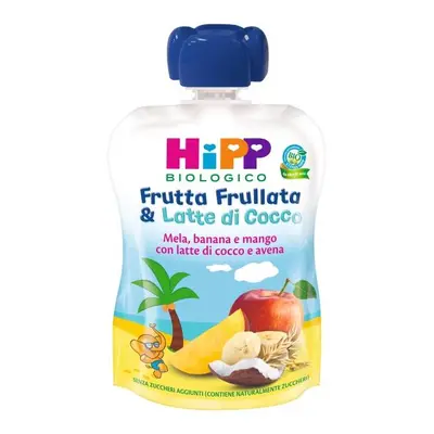 Hipp Bio Frutta Frullata Mela, Banana e Mango con Latte di Cocco e Avena 90 G