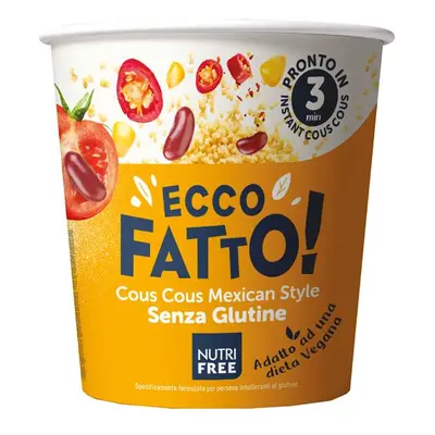 Nutri Free Ecco Fatto Cous Cous Pronto Mexican Style Senza Glutine 70 grammi