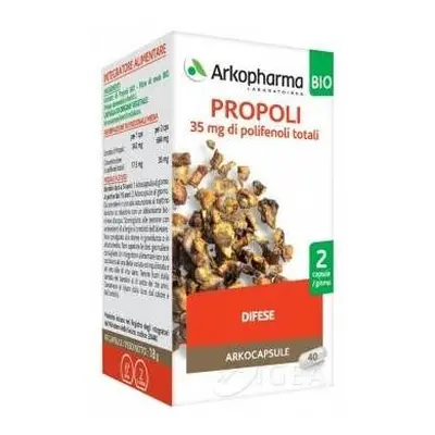 Arkopharma Arkocapsule Propoli Bio Integratore per Respirare Bene 40 capsule