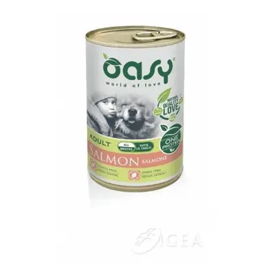 Oasy One Protein Adult Salmon Salmone Patè per cani 400 g