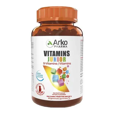 Arkopharma Vitamins Junior 9 Vitamine Integratore per Bambini 60 gummies