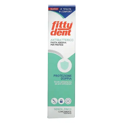 FittyDent Pasta Adesiva ad azione Antibatterica Senza Zinco 40 g