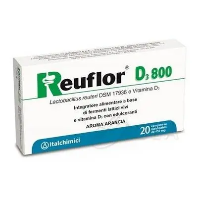 Reuflor D3 800 Compresse Integratore per la Flora Batterica Intestinale