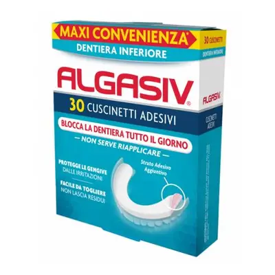 Algasiv Adesivo per protesi dentaria inferiore 30 Pezzi