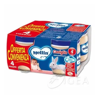 Mellin Omogeneizzati al Coniglio 4 vasetti 80 g