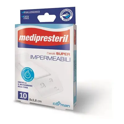 Medipresteril Cerotti impermiabili super 8 X 3,8 10 Pezzi