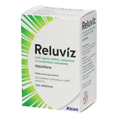 Reluviz Collirio Monodose per Congiuntivite 25 flaconcini