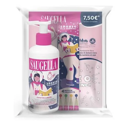 Saugella Girl + Gadget in bundle con prodotto girl 200 ml + Matite colare in OMAGGIO