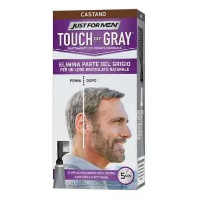 Just For Men Touch of Gray Tinta per capelli uomo Castano 40 g