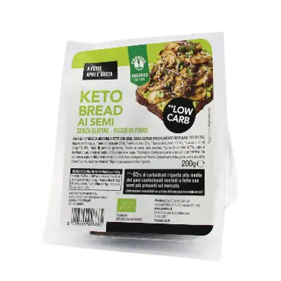 Probios Keto Bread con Semi Pane Bio di Tapioca Morbido a Fette Senza Glutine 200 grammi