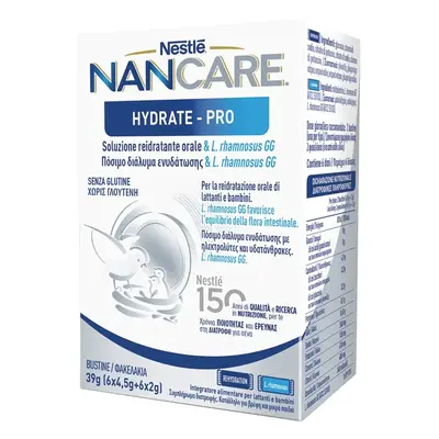 Nestlè Nancare Hydrate-Pro Integratore per Bambini e Neonati 6 + 6 bustine