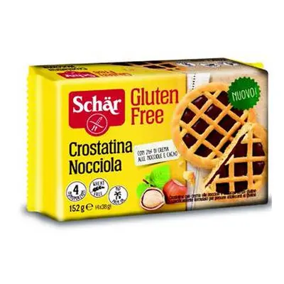 Schar Crostatina Nocciola Alimento senza glutine 4 x 38 g